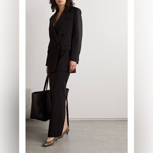 THE ROW Bartelle wool-twill maxi skirt